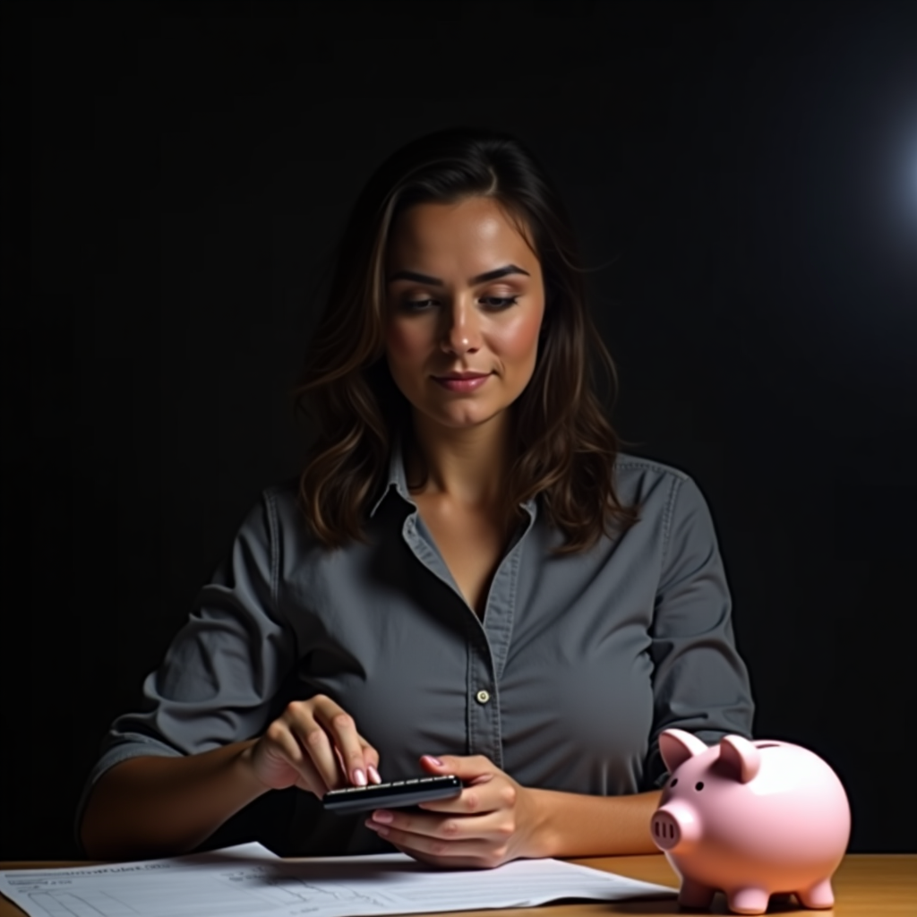 Person reviewing savings strategies